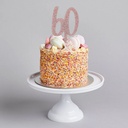 Cake Topper rose gold glitter acrylic 60
