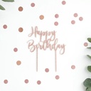 Cake Topper rose gold h/birthday