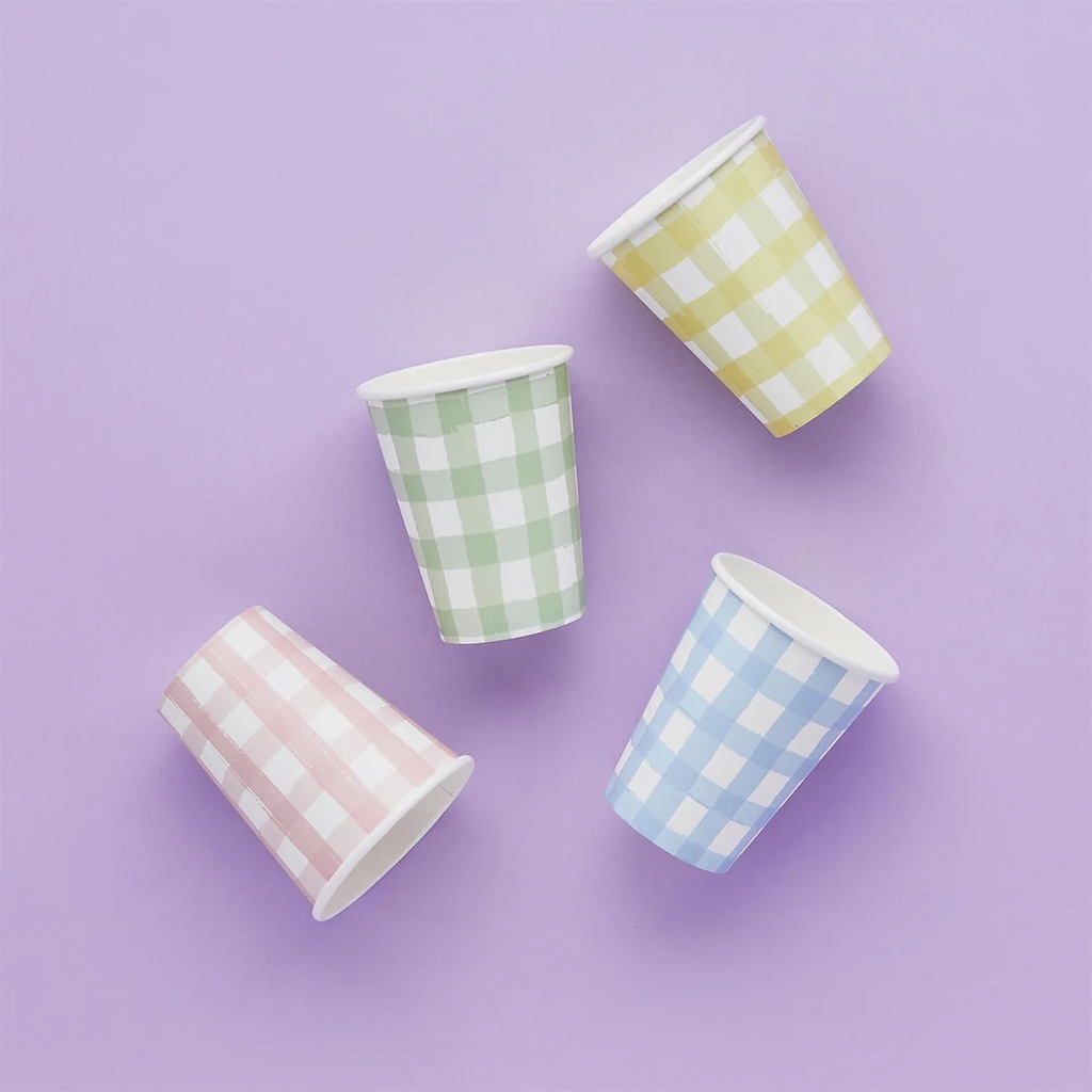 Cup gingham paper C/8