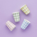 Cup gingham paper C/8