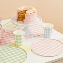 Cup gingham paper C/8
