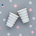 Cup Foil rose gold striped C/10