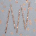 Gold Dot Paper Straws 20 pz