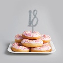 Cake Topper gold glitter acrylic 50's
