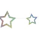 Banderin Estrellas Plata