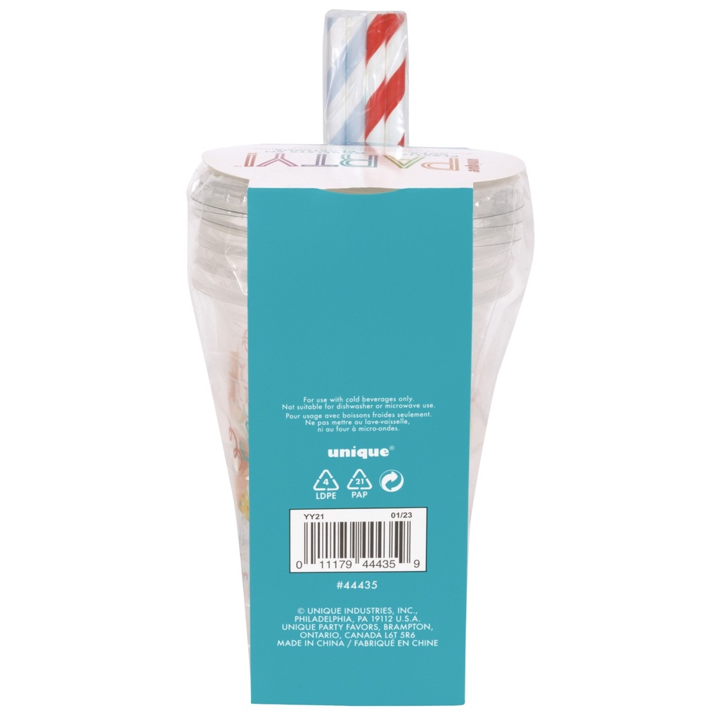 Vaso Plastico 16oz Birthday Mayhem
