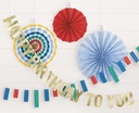 Guirnalda Paper Fan Kit Birthday Mayhem