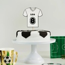 Cake Topper football shirt w/sticker
