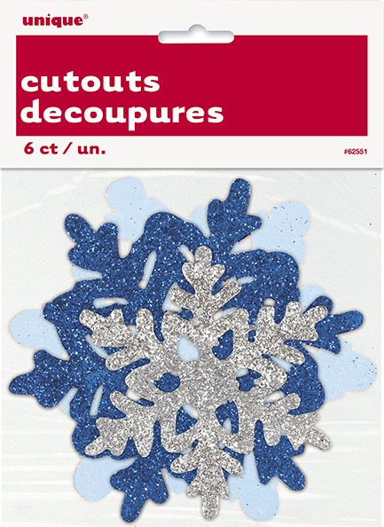 Snowflake Ass Glitter Cutout C/6