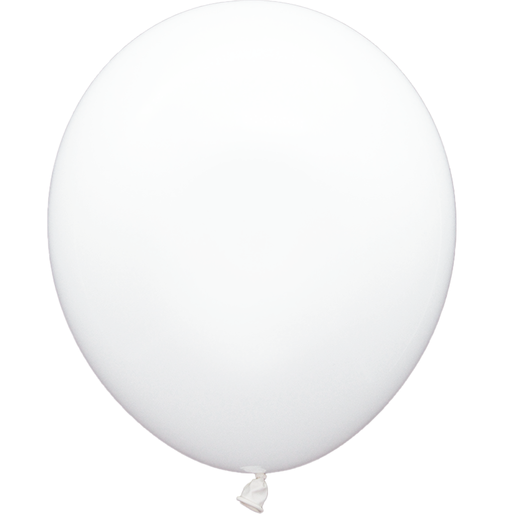Latex 9" Blanco Snow White 50 Pz