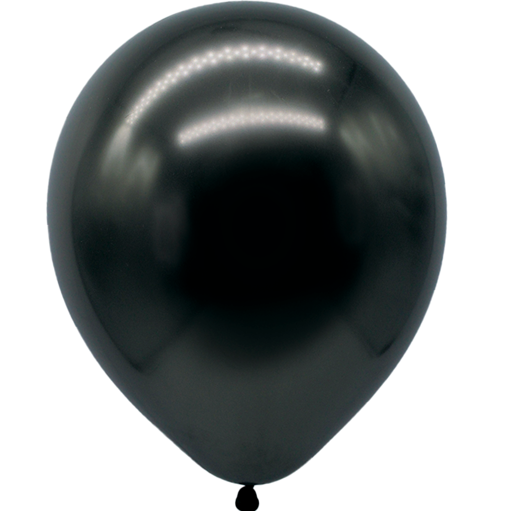Latex Chrome 5" Negro 100 Pz