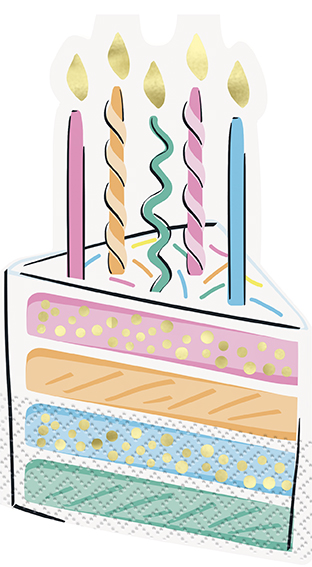 Serv. Guest Rainbow Birthday Sweets C/16