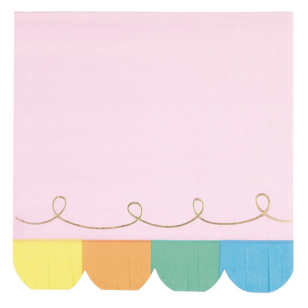 Serv. Gde Foil Rainbow Birthday Sweets C/16