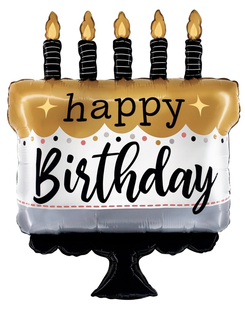 Satin Metallic BDay Cake