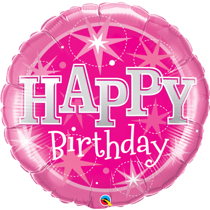 07 Cumpleaños Rosa Brillante 36"