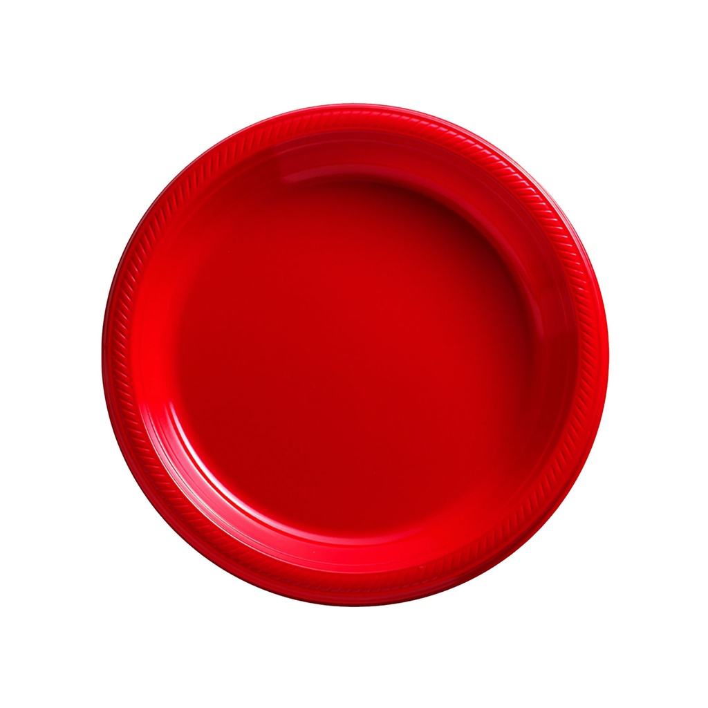 Plato 7" Rojo C/20