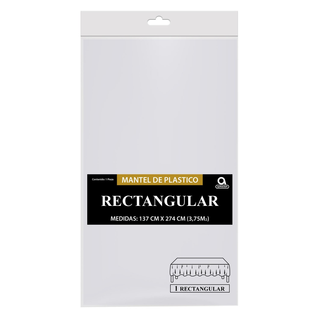 Mantel Rectangular Blanco