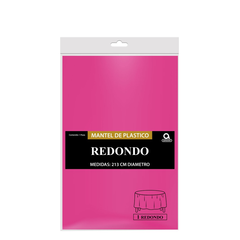 Mantel Redondo Magenta