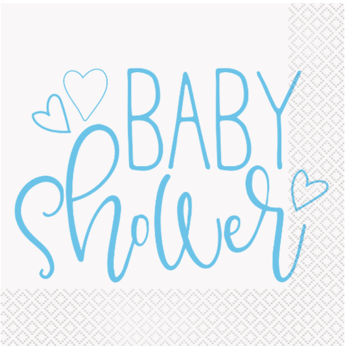 Serv. Gde Blue Hearts Baby Shower C/16