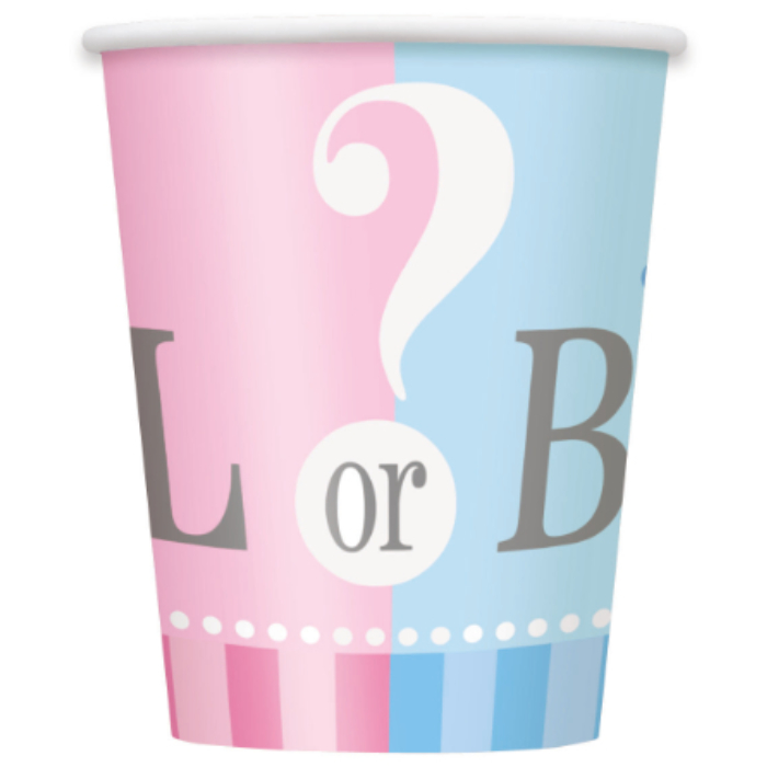 Vaso 9oz Gender Reveal C/8