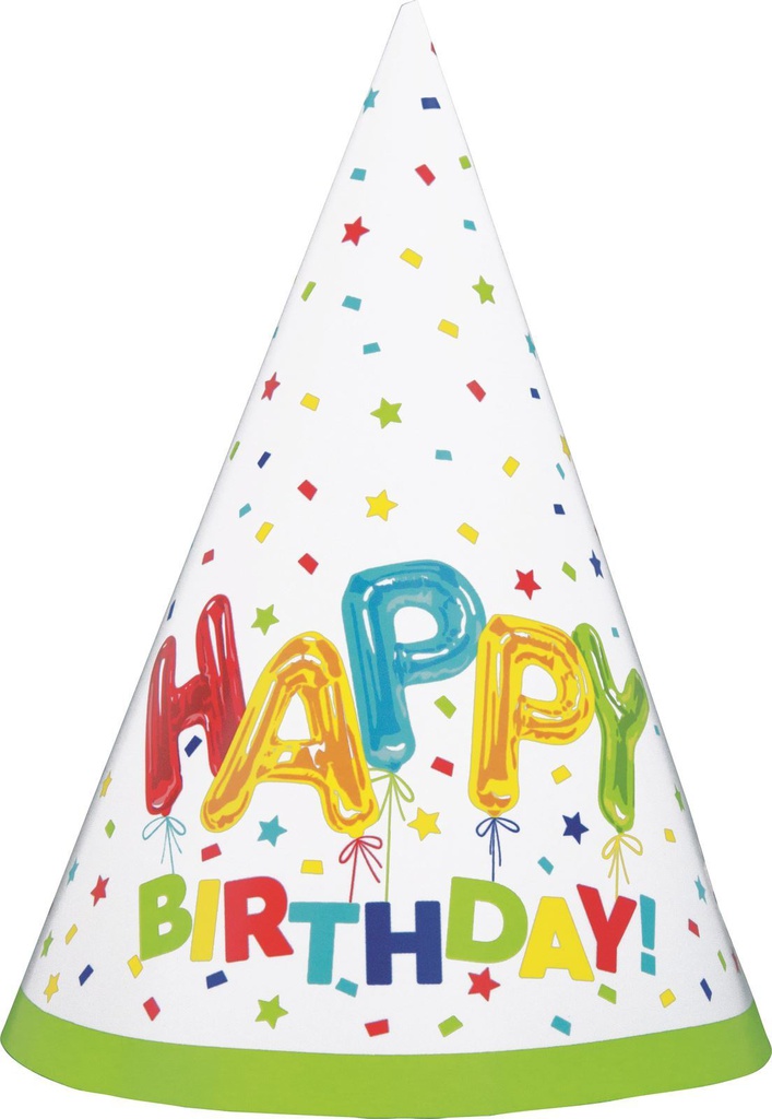 Gorro Happy Balloon Birthday C/8