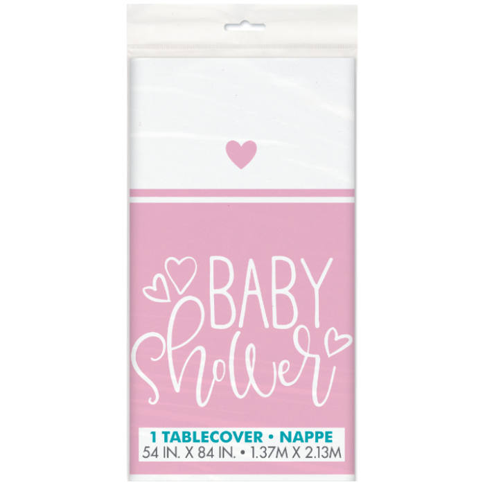 Mantel Pink Hearts Baby Shower