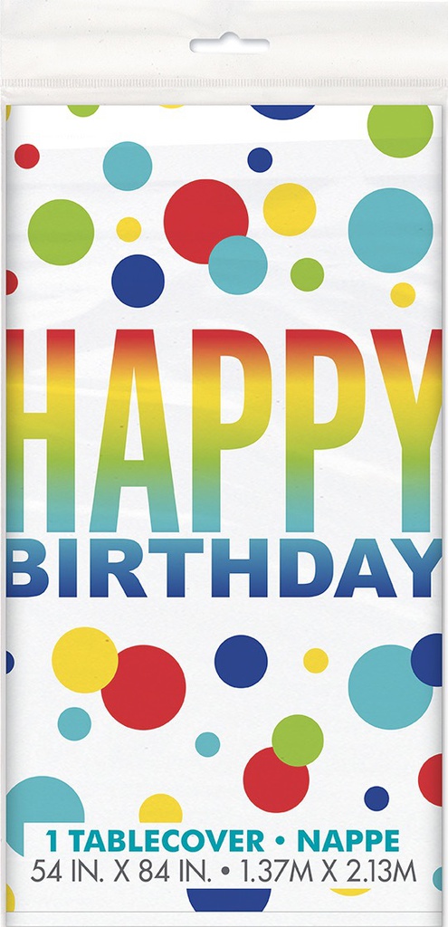 Mantel Rainbow Spots Birthday