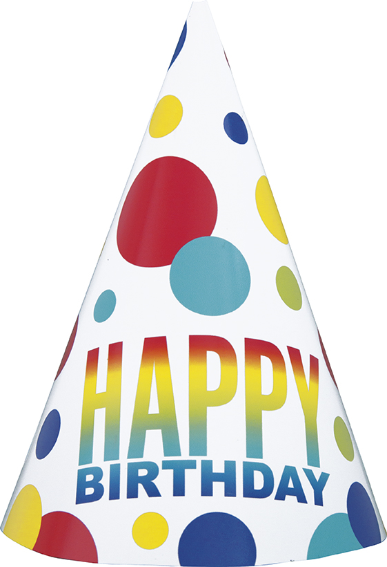 Gorro Rainbow Spots Birthday C/8