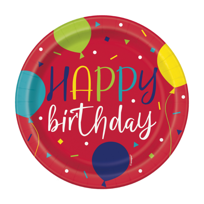 Plato 7 Ballon Party Birthday C/8