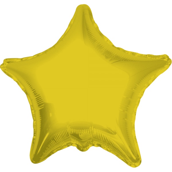02 Estrella Oro Solido 22"