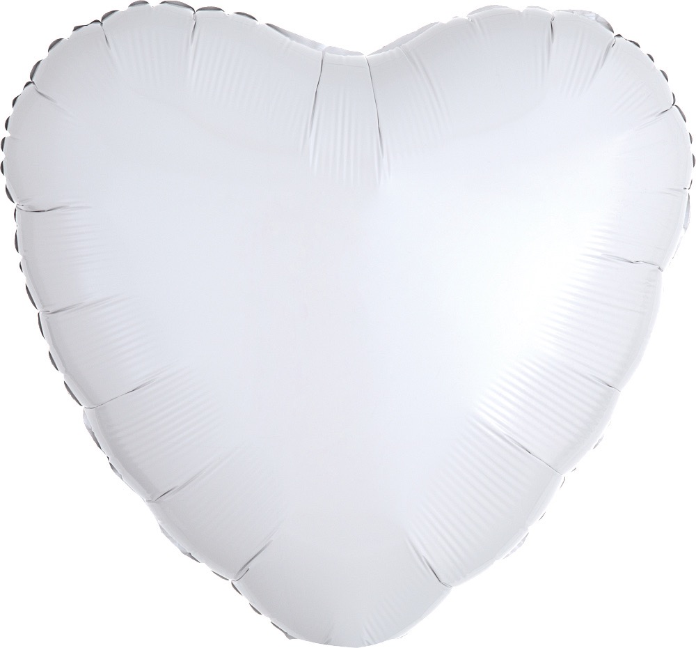 04 Corazon Metálico Blanco