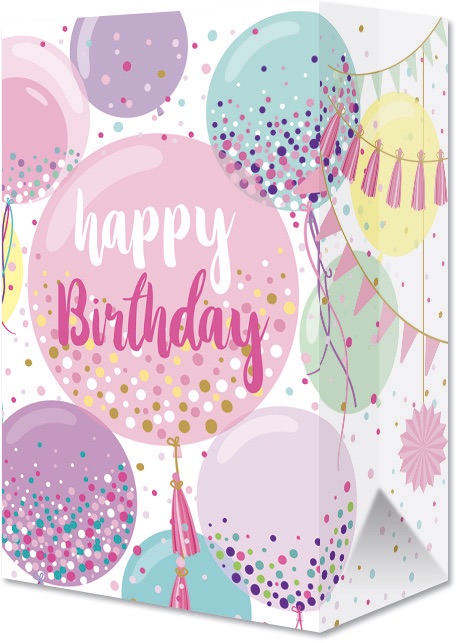 Bolsa Dul Bond Happy Bday Sweet Ballons C/10