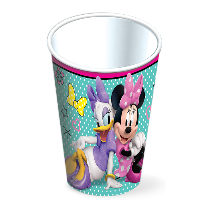 Vaso 9oz Minnie Mouse Rosa C/6
