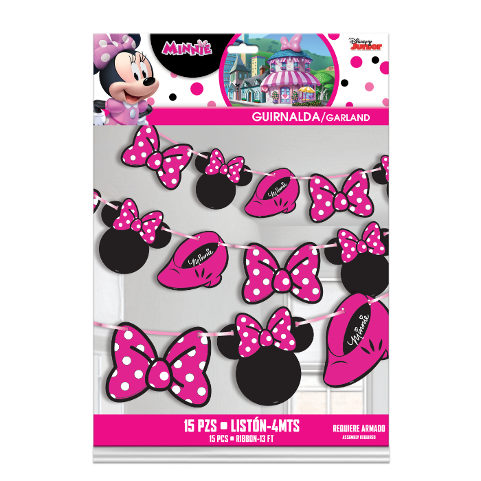 Guirnalda Minnie Mouse Rosa