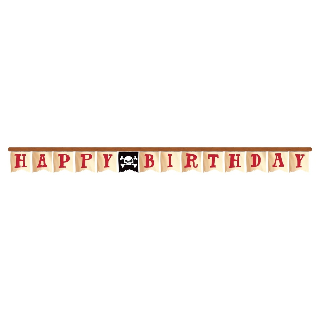 Banner Jointed Pirate Treasure HBD