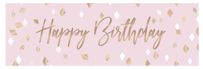 52 Banner Blush Bday