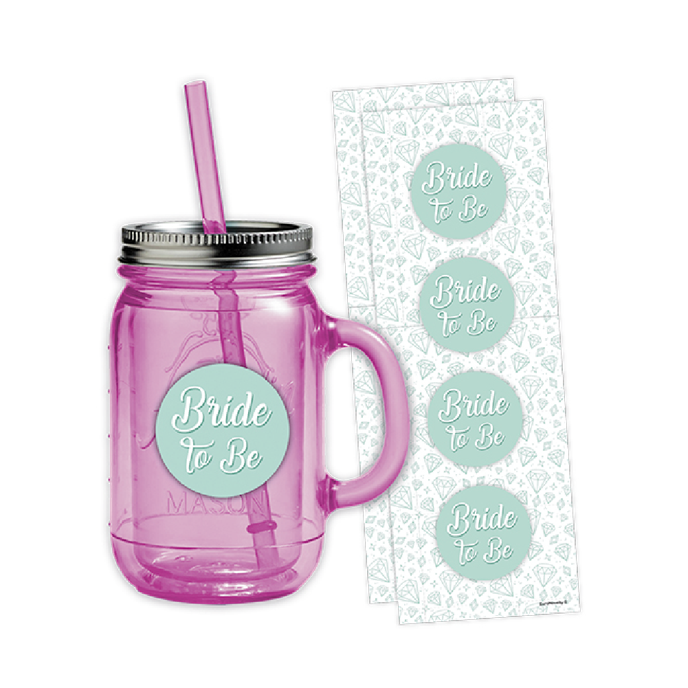 Sticker Bride to Be Menta C/8