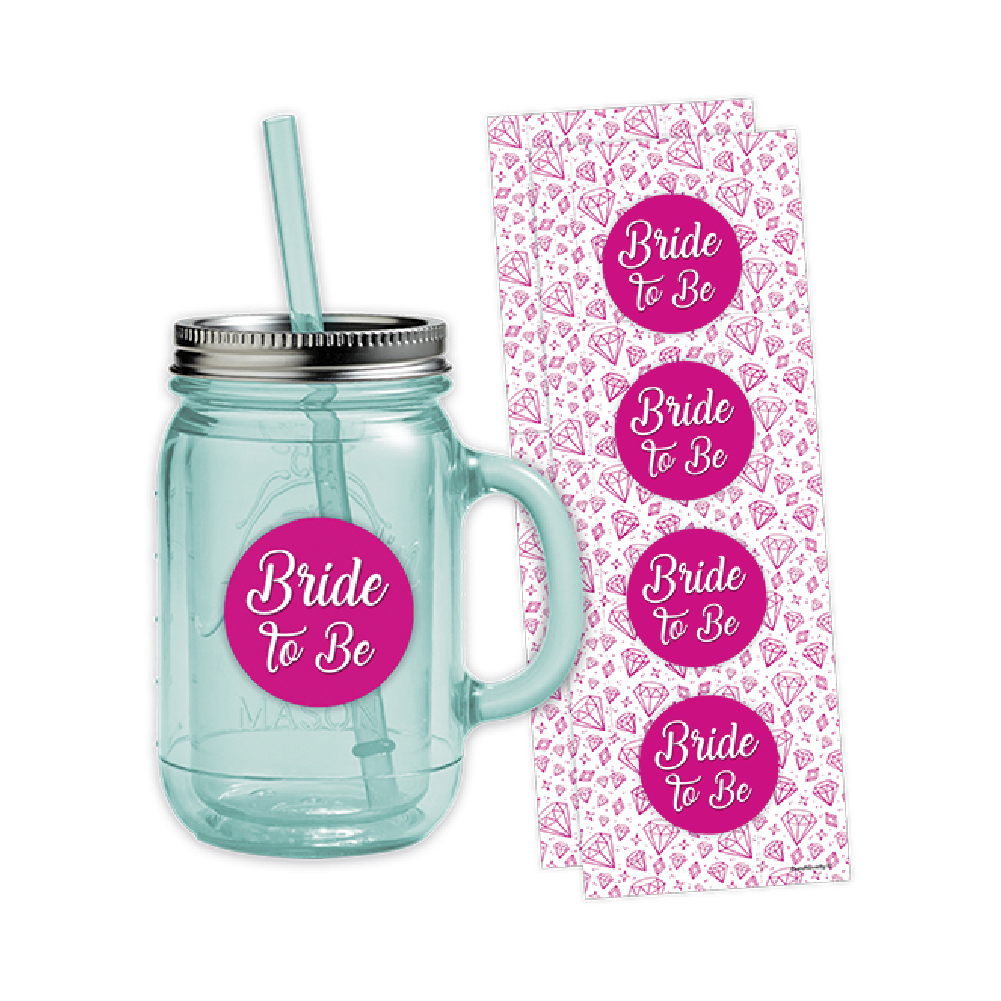 Sticker Bride to Be Rosa C/8