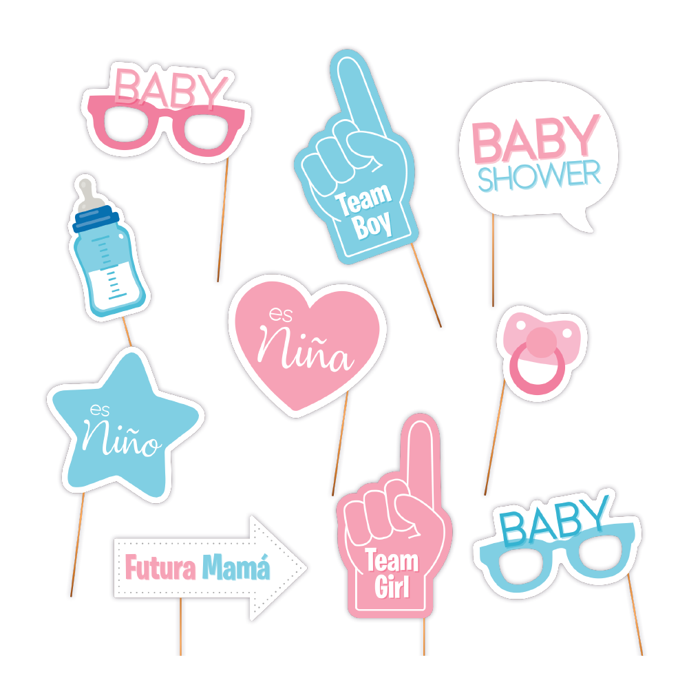 Photo Props Baby Shower C/10