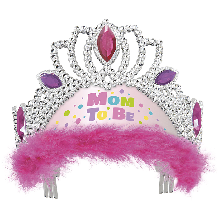 Tiara Pink Hearts Baby Shower
