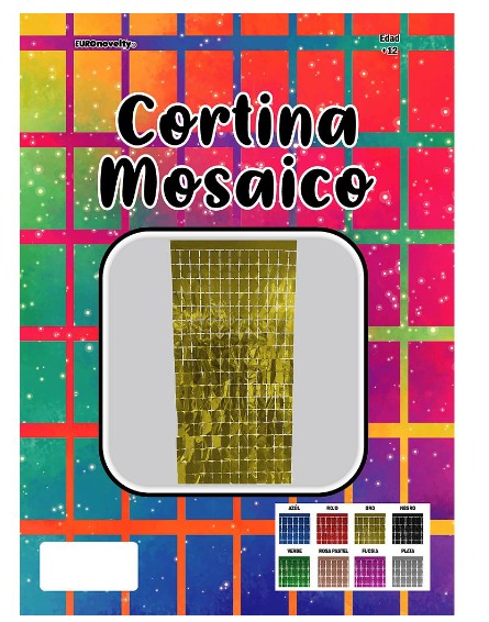 Cortina Metálica Mosaico Oro