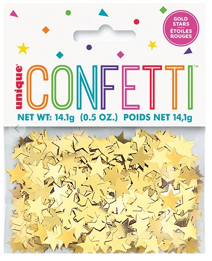 Confetti Gold Stars 0.5oz