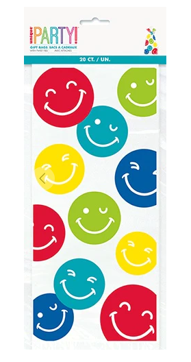 Bolsa Celofan Colorful Happy Face C/20