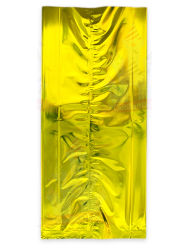 Bolsa Celofan Dorado Metalizado C/25