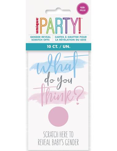 Juego Scratch-Off Gender Reveal C/10