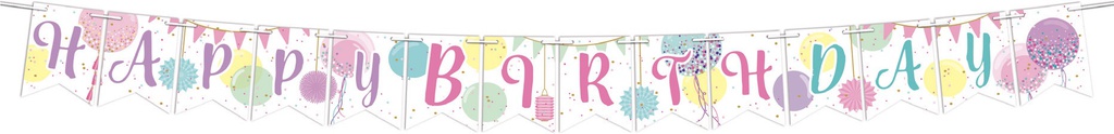 Banderin Happy Bday Sweet Ballons