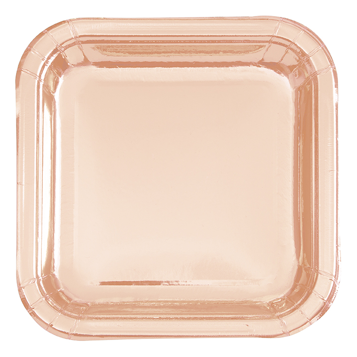 Plato 9 Sq Foil Rose Gold C/8