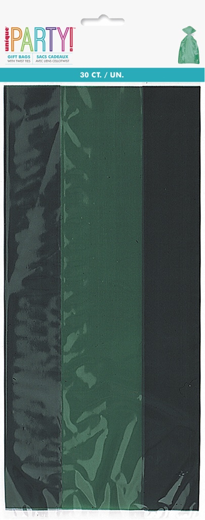 Bolsa Celofan Verde Bosque C/30
