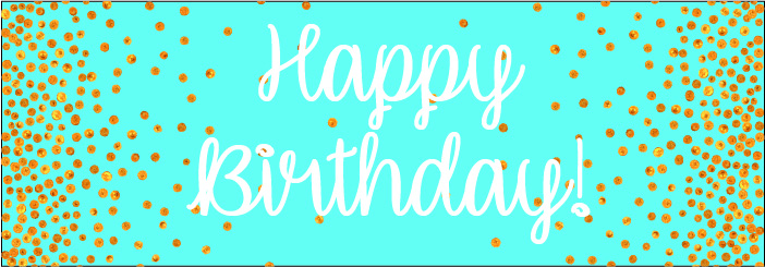 27 Banner Metallic Dots