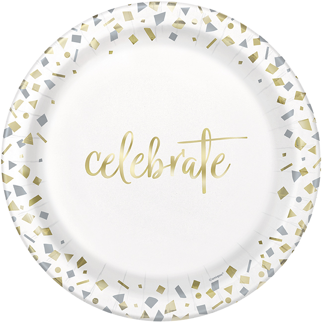 Plato 9 Gold Confetti Celebration C/10